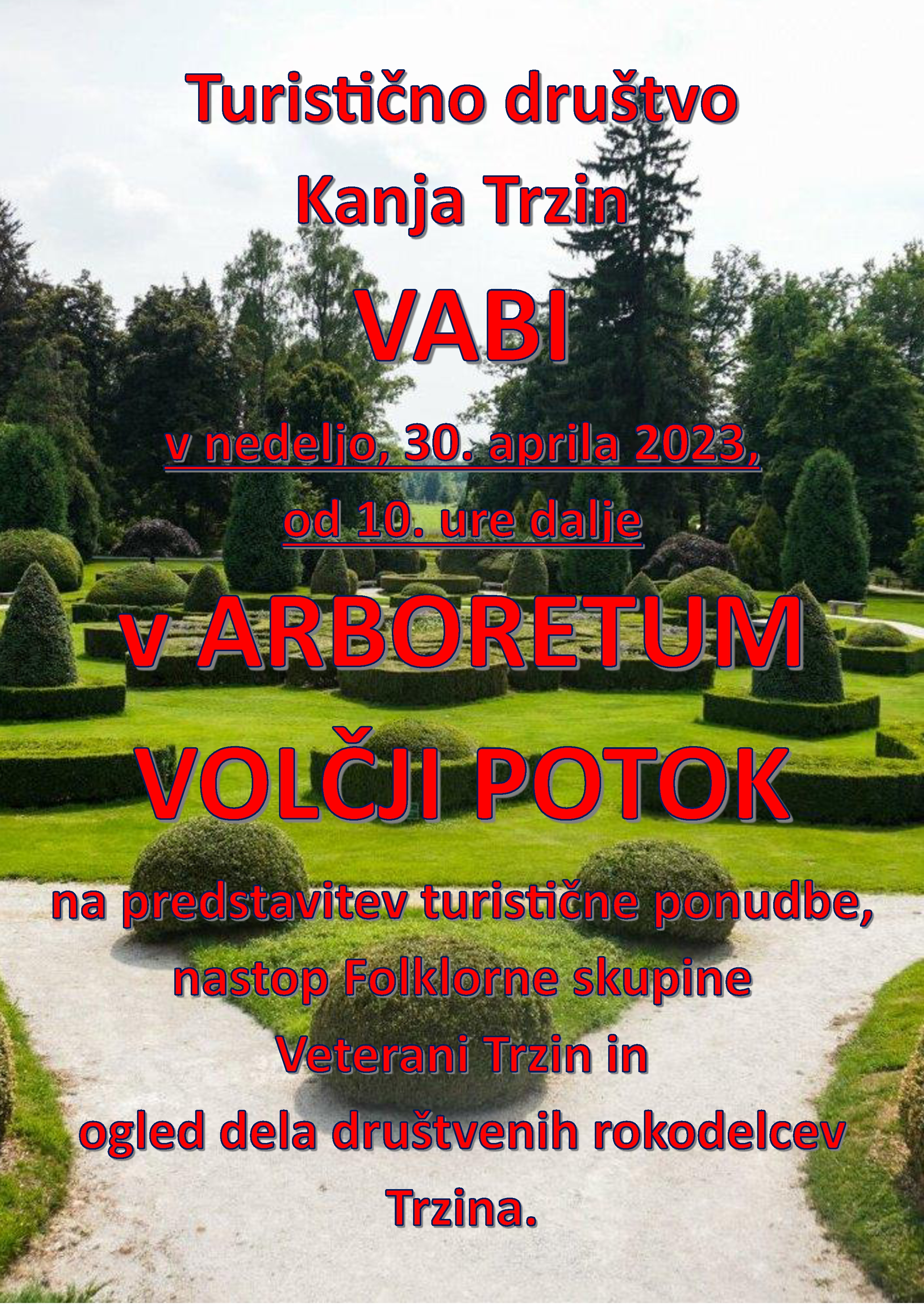 Vabilo Arboretum 2023 